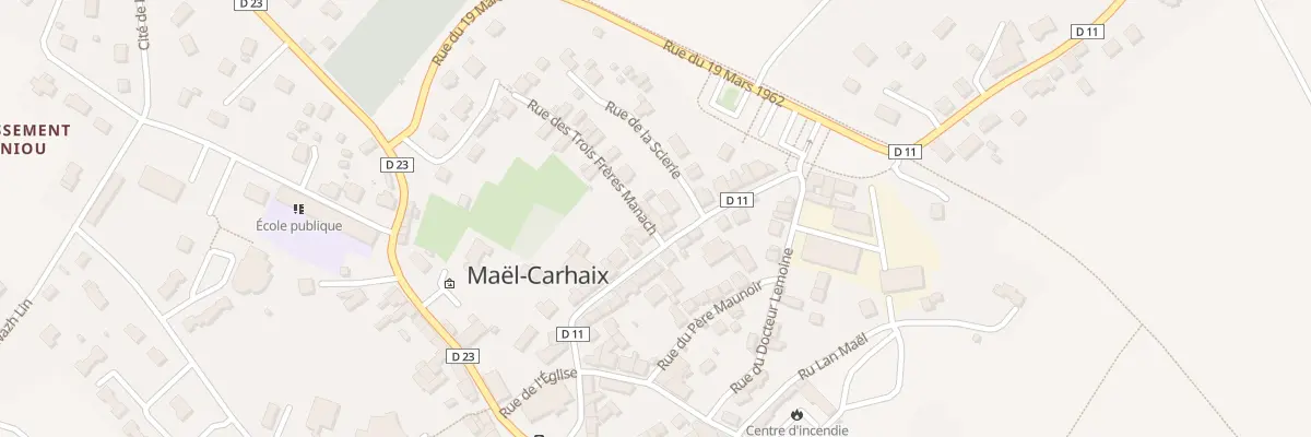 Plan du 19 Rue de la Gare à Maël-Carhaix