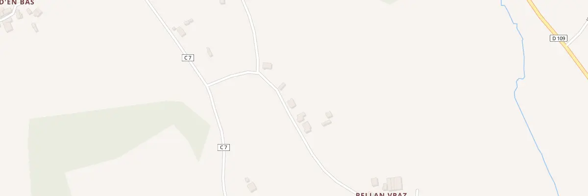 Plan du 5570 Pellan Vras à Priziac