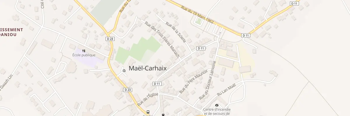 Plan du 17 Rue de la Gare à Maël-Carhaix