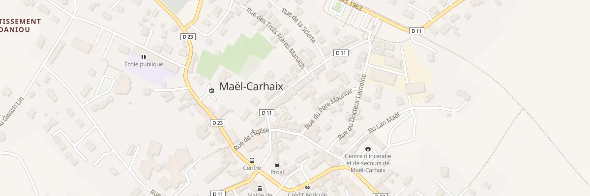 Plan du 12 Rue de la Gare à Maël-Carhaix