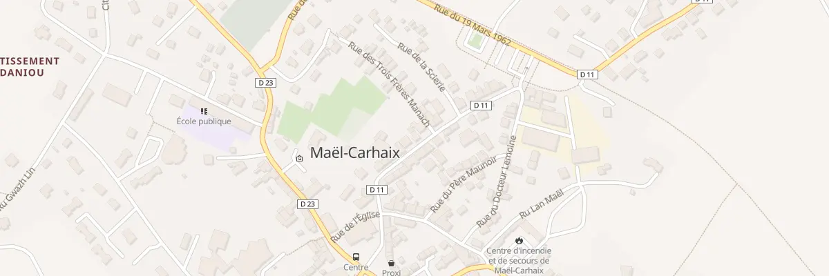 Plan du 15 Rue de la Gare à Maël-Carhaix