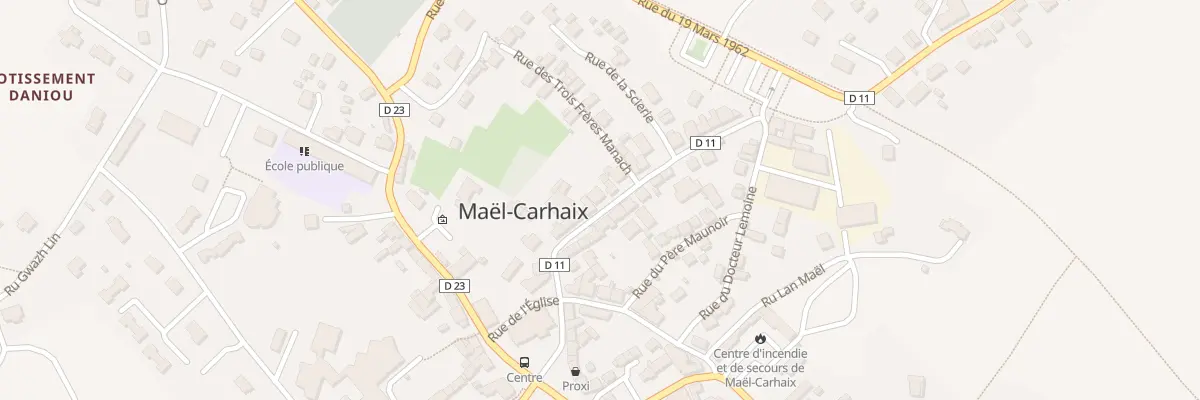 Plan du 13 Rue de la Gare à Maël-Carhaix