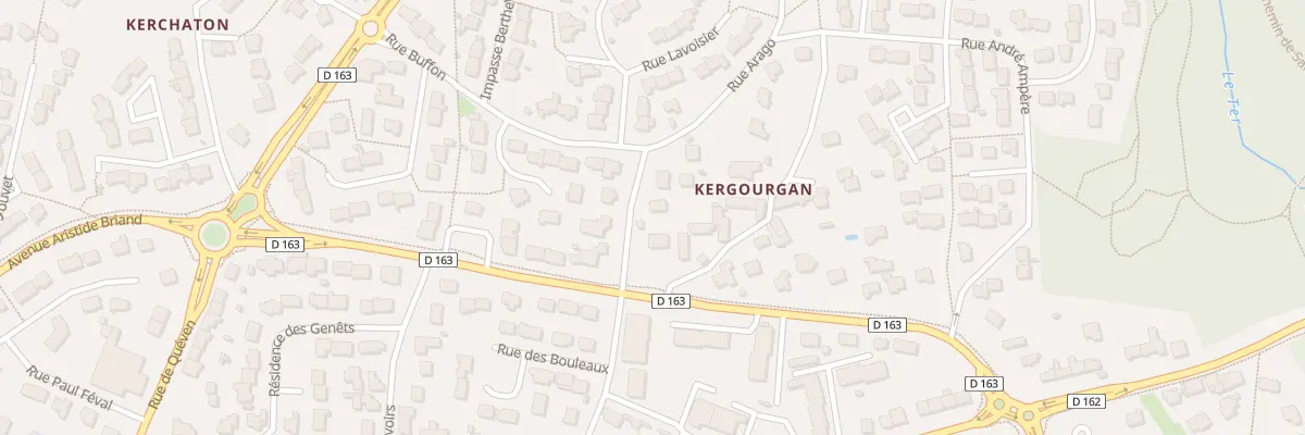 Plan du 5 Rue François Arago à Ploemeur