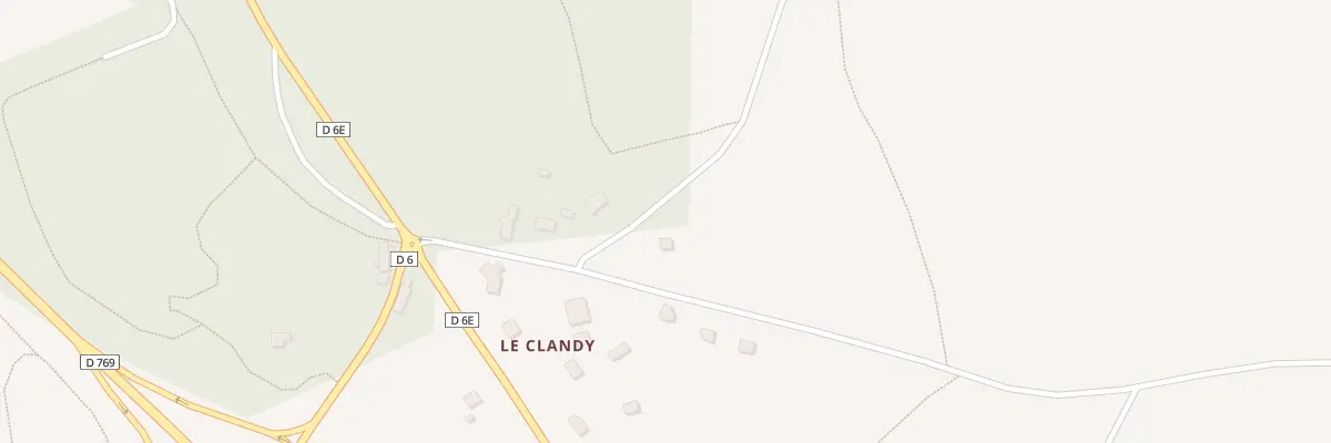 Plan du Clandy à Meslan