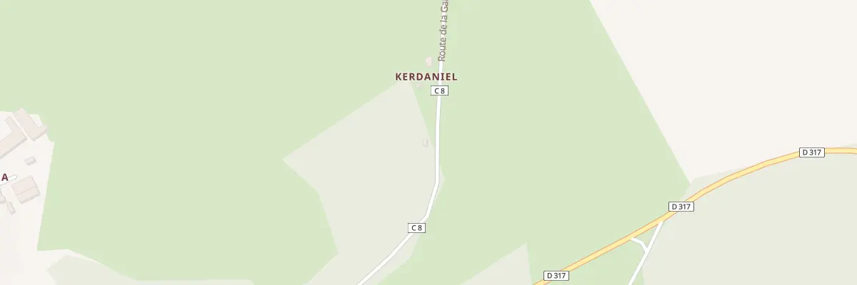 Plan du 1 Kerdaniel à Meslan