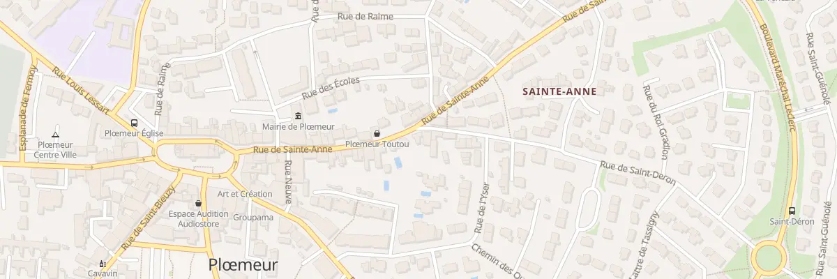 Plan du 29B Rue Sainte-Anne à Ploemeur