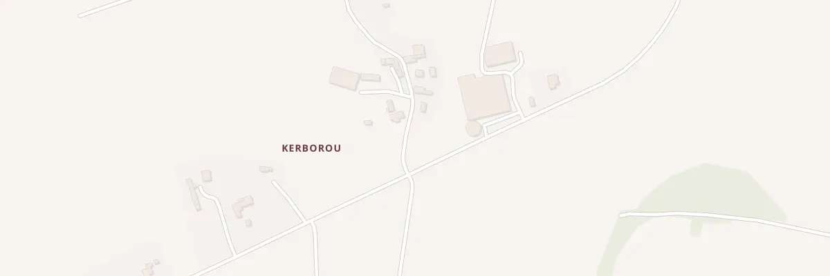Plan du 4 Kerborou à Maël-Carhaix