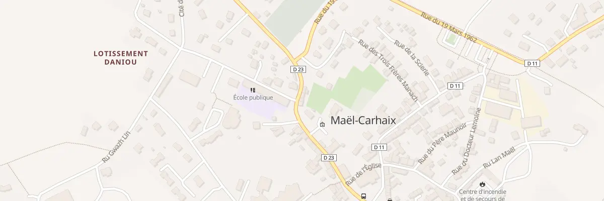 Plan du 4 Rue Sainte Catherine à Maël-Carhaix