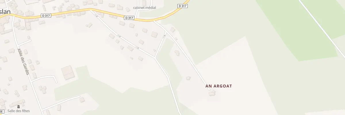 Plan du 2 An Argoat à Meslan