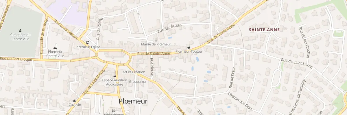 Plan du 17 Rue Sainte-Anne à Ploemeur