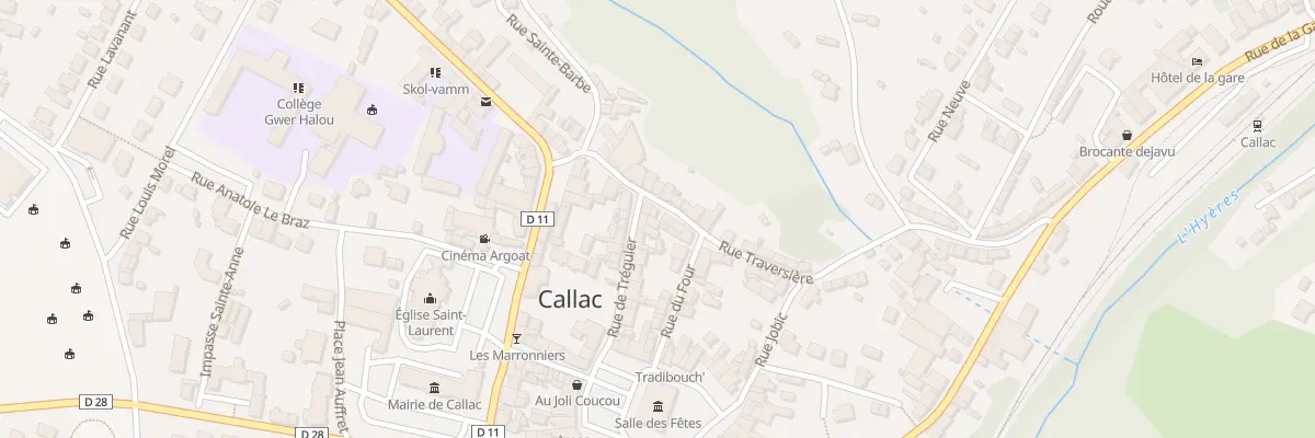 Plan du 20 Rue de Tréguier à Callac