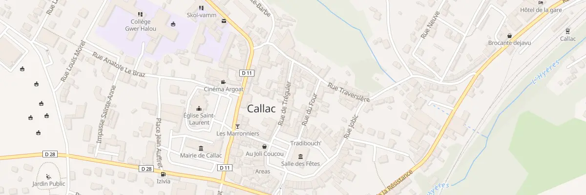 Plan du 14 Rue de Tréguier à Callac