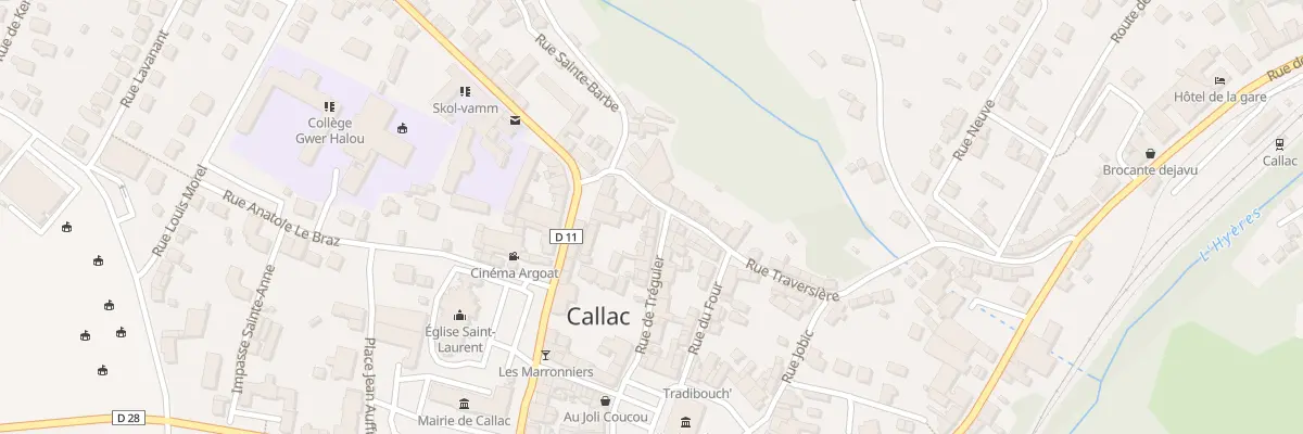 Plan du 21 Rue de Tréguier à Callac