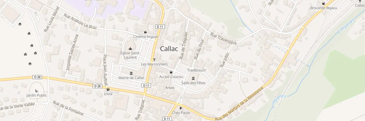 Plan du 2 Rue de Tréguier à Callac