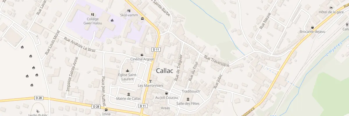 Plan du 13 Rue de Tréguier à Callac