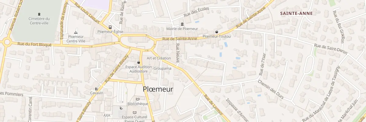 Plan du 4 Rue Neuve à Ploemeur