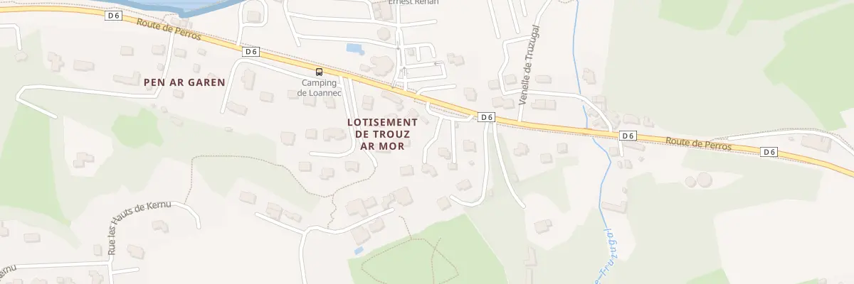 Plan du 33B Rte de Perros à Louannec