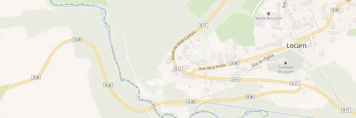 Plan du 20 Rue de la Poste à Locarn