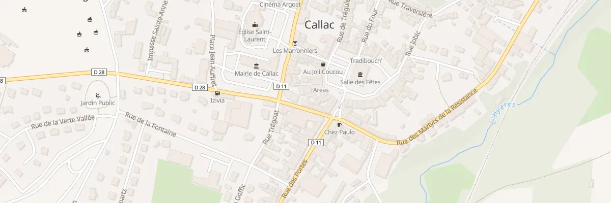 Plan du 6 Rue du Doc Quere à Callac