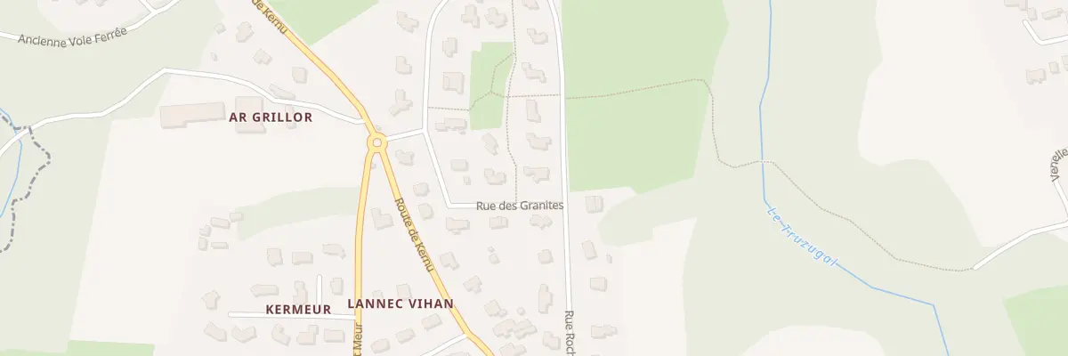 Plan du 2 Rue des Granites à Louannec