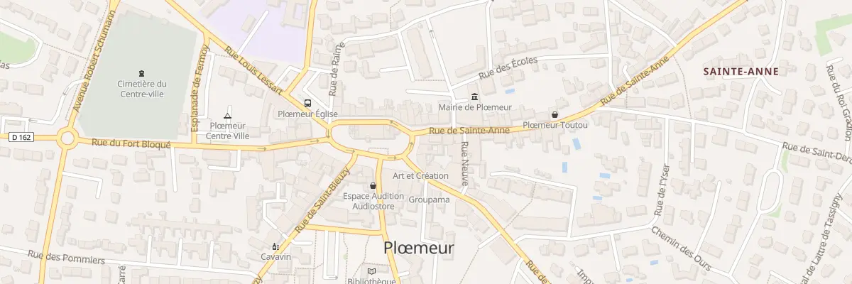 Plan du 1 Rue Sainte-Anne à Ploemeur