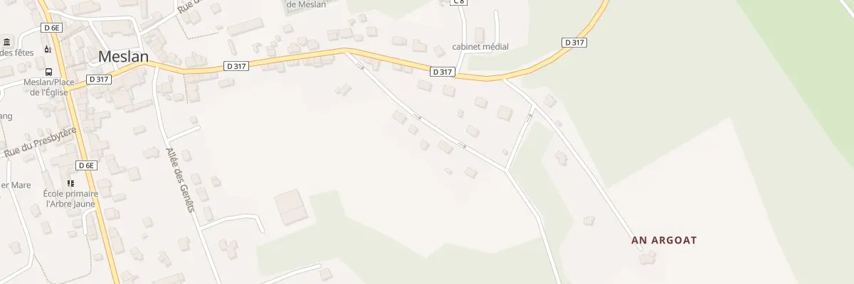 Plan du 6 Rue de Melmélégant à Meslan