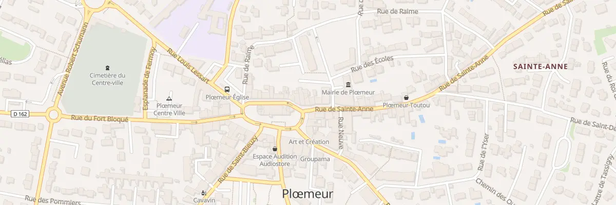 Plan du 1 Pl de l’Église à Ploemeur