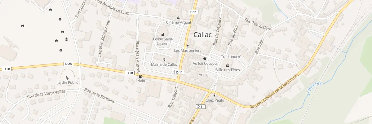Plan du 6 Rue du Cleumeur à Callac