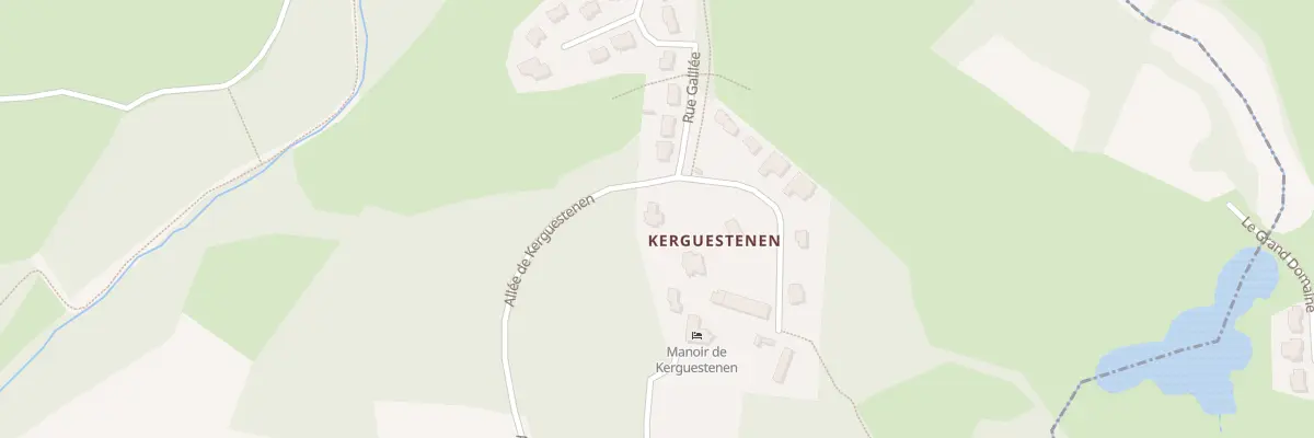 Plan du 1 All de Kerguestenen à Gestel
