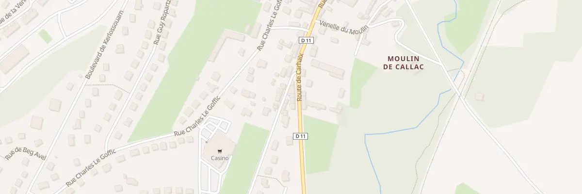 Plan du 60 Rue des Portes à Callac