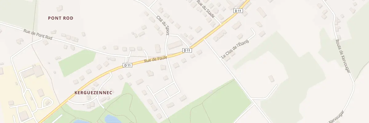Plan du 3 Rue de Paule à Maël-Carhaix