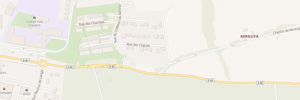 Plan du 12 Rue des Chênes à Lannion