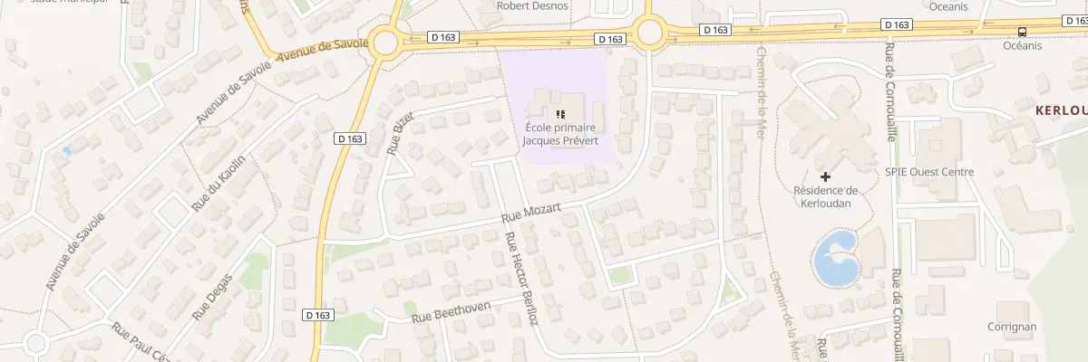 Plan du 17 Rue Mozart à Ploemeur