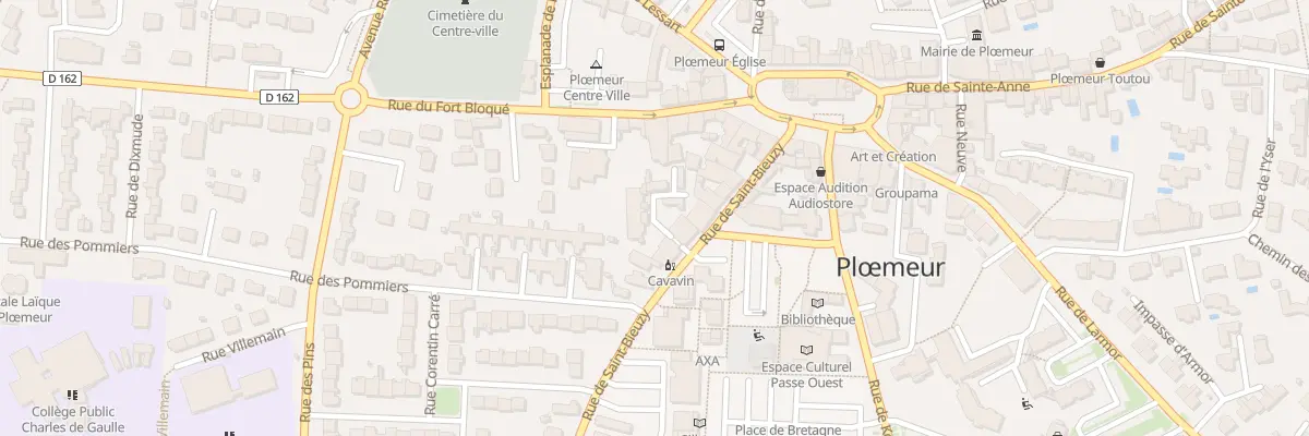 Plan du 13 Rue Saint-Bieuzy à Ploemeur