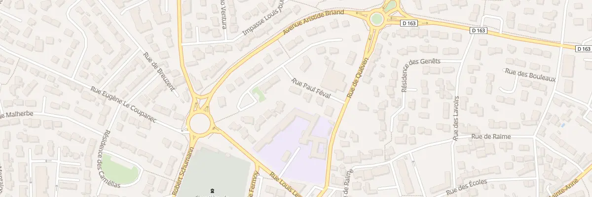 Plan du 6 Rue Paul Féval à Ploemeur