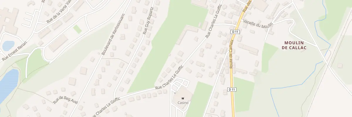 Plan du 10 Rue Charles le Goffic à Callac