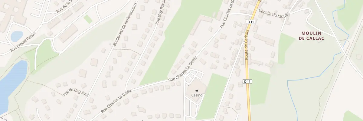 Plan du 14 Rue Charles le Goffic à Callac