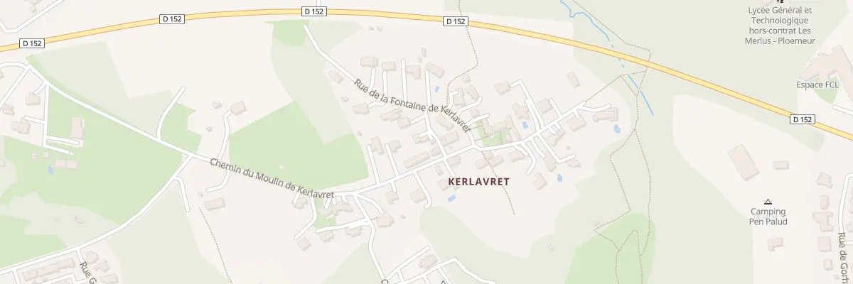 Plan du 12B Che La Fontaine de Kerlavret à Ploemeur