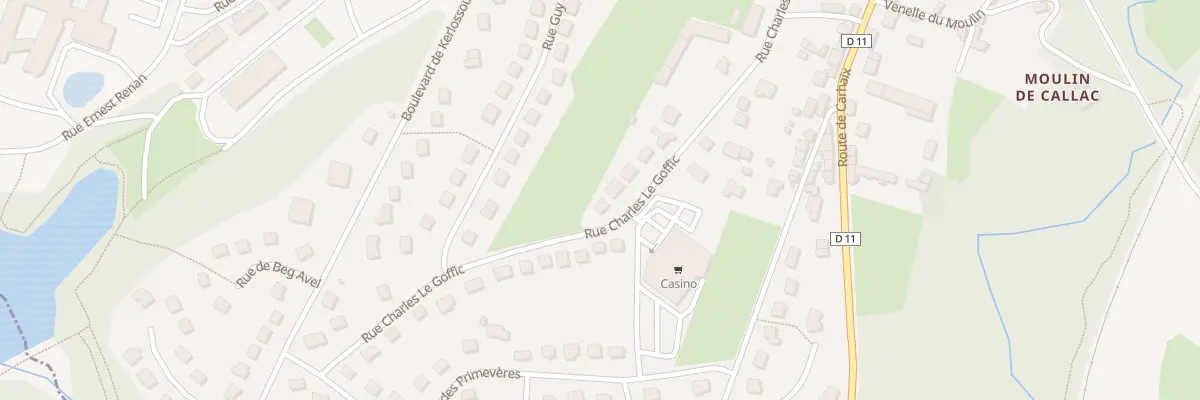 Plan du 16 Rue Charles le Goffic à Callac