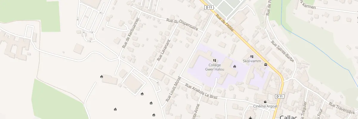 Plan du 18 Rue Louis Morel à Callac