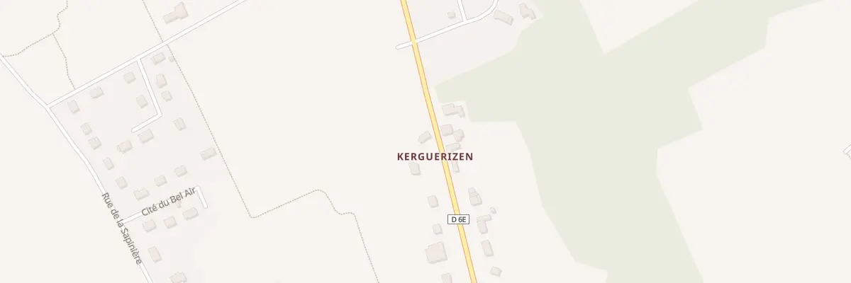 Plan du 1 Kerguerizen à Meslan