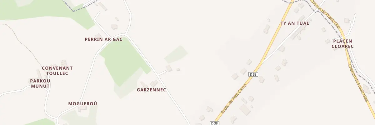 Plan du 71 Che de Kervoigen à Lannion