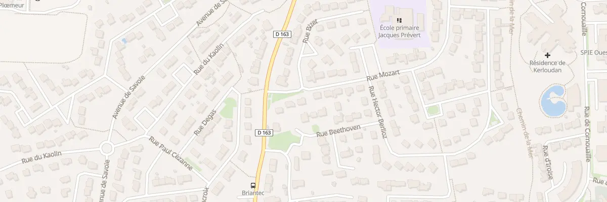Plan du 24 Rue Mozart à Ploemeur