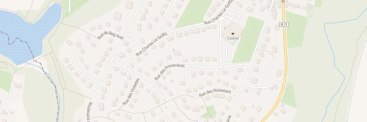 Plan du 9 Rue des Primevéres à Callac
