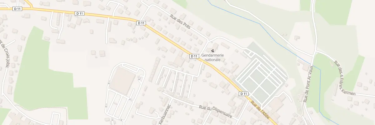 Plan du 1 Rue René Laënnec à Callac