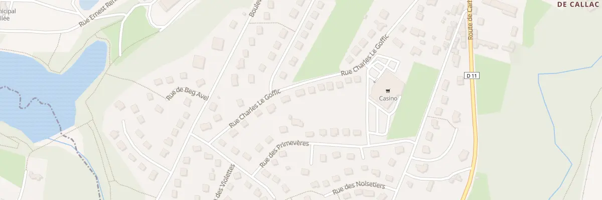 Plan du 33 Rue Charles le Goffic à Callac