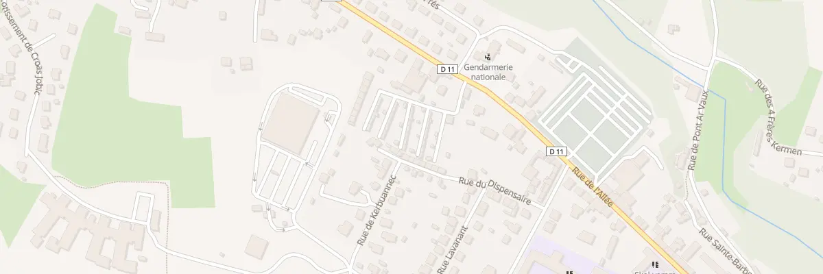Plan du 25 Rue Kerbourhis à Callac