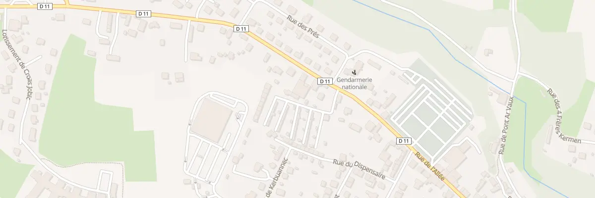 Plan du 2 Rue Kerbourhis à Callac