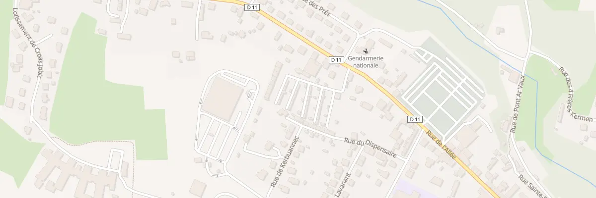 Plan du 35 Rue Kerbourhis à Callac