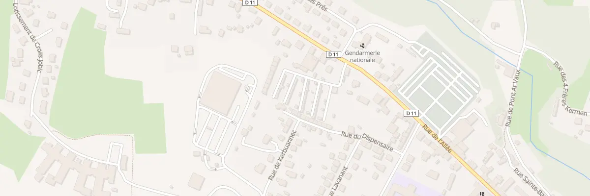 Plan du 37 Rue Kerbourhis à Callac